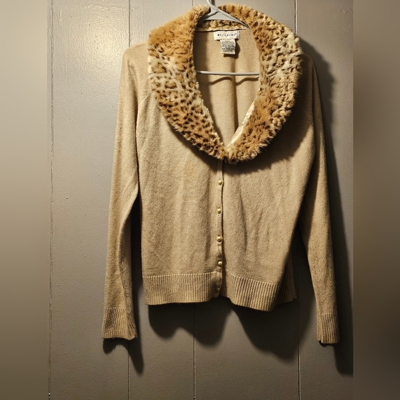White Stag Jackets & Blazers - White Stag Cream Teddy Jacket with Plush Collar
